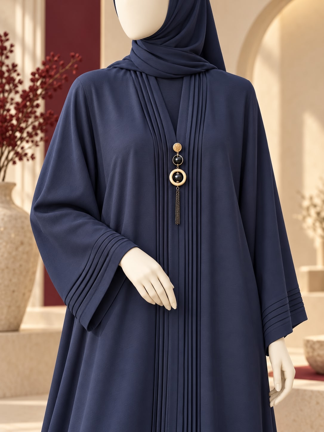 Navy Pleat