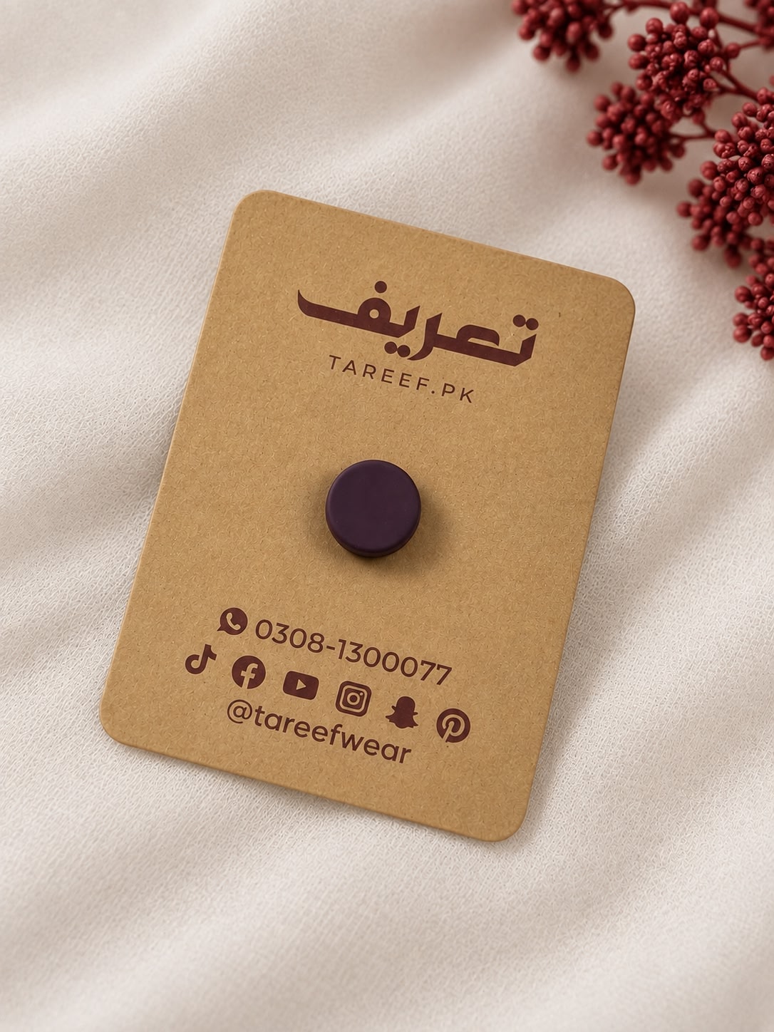 Round Matte Hijab Magnet - Mix Color