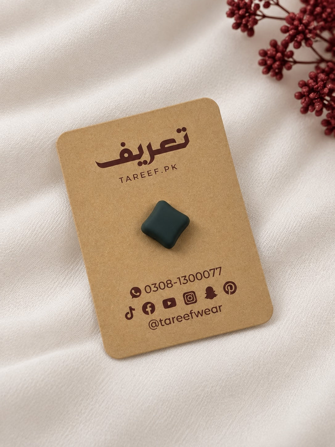 Square Matte Hijab Magnets - Mix Color
